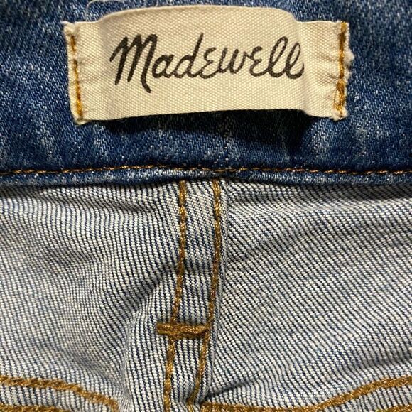 Madewell The Perfect Vintage Jean Straight Leg Distressed Jeans Size 25 Petite - Picture 3 of 6